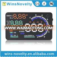 latest products 5.5" Vehicle GPS OBD2 Head up hud Display car with speed limiter hud A8